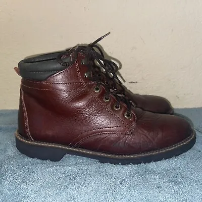 H.S. Trask 210021 Brown Leather Ankle Chukka Boots Sz 8.5 M FREE SHIPPING • $59.99
