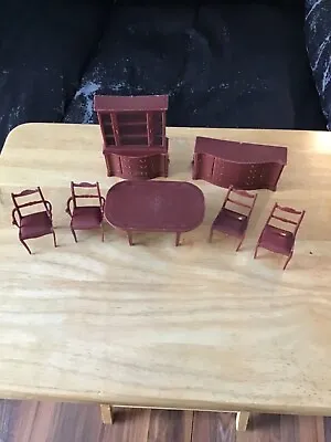 Vintage Marx Dollhouse Dining Room • $16.95