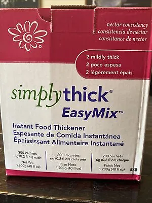 $72 • Buy Simply Thick Easy Mix Thickener - Nectar Consistency 350 Packets!!!!!