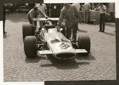 BRUCE McLAREN M7A TEAM ITALIAN GP MONZA 1969 F1 ORIGINAL PERIOD PHOTOGRAPH 1 • $10.09