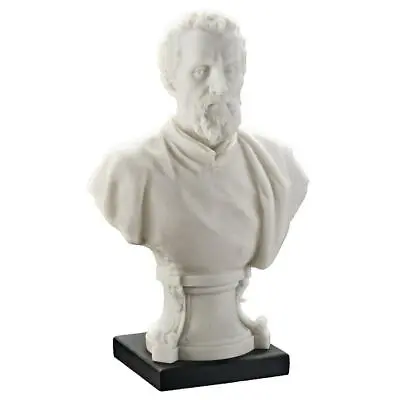 Renaissance Artist Michelangelo Bonded Marble Home Gallery Bust Sculpture • $86.82