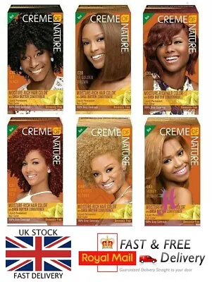 Creme Of Nature Moisture Rich Permanent Hair Dye With Shea Butter  All Colours • £2.27