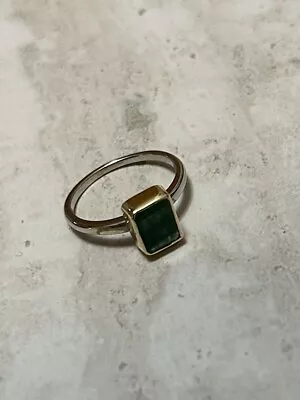 18kt Yellow Gold 1.25 CT Zambian Emerald Ring • $399