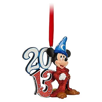 DISNEYLAND 2013 MICKEY MOUSE Sorcerer Figure Christmas Tree Ornament - Disney • $23.95