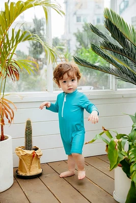 $9.98 • Buy 0-2T Infant Girls & Boys UPF 50+, Fun_aqua, Size 0-6 Months 7Oe7