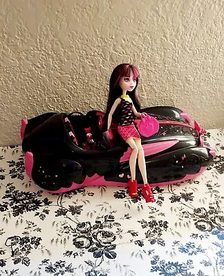 Monster High Lot Draculaura Doll's Sweet 1600 Birthday Car Roadster • $35.99