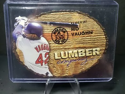DIE CUT MINT 1997 Fleer Mo Vaughn  Lumber Company  Insert BOSTON RED SOX MLB SP  • $7.97