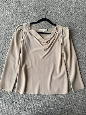 Vanessa Bruno 100% Silk Pleated Sleeve Shirt Women's Size 34 / Small • $15