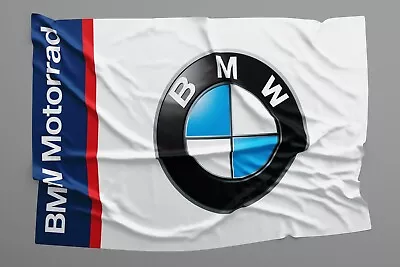 BMW Motorrad Motorcycle Riding Flag Banner 3x5 Ft Motorbike Man Cave Garage Logo • $16.89