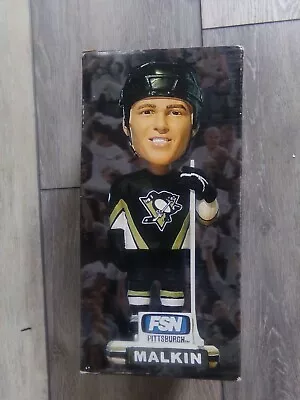 Rare Evgeni Malkin Nib Sga Bobblehead Pittsburgh Penguins Black Jersey New  • $21.24