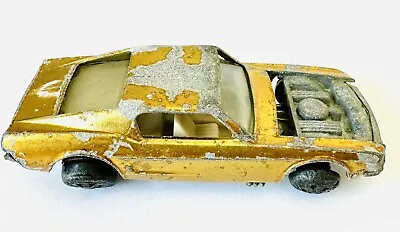 Hot Wheels Redline 1968 Custom Mustang US Gold Ford Fastback Project • $40