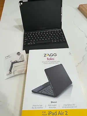 Zagg Folio Wireless Keyboard Case Ipad Air 2 • $14.99