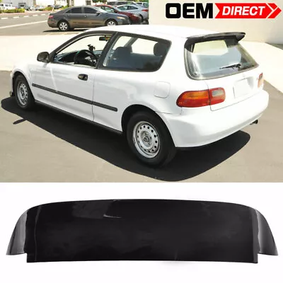 Fits 92-95 Honda Civic EG 3Dr Hatchback Spoon SP Style Gloss Roof Spoiler ABS • $115.99