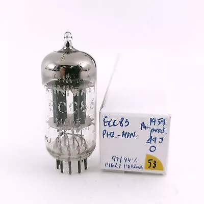 1 X Ecc83 Philips-miniwatt Tube. 1959 Philips Prod. Used. 53. Ch168 • $84.08