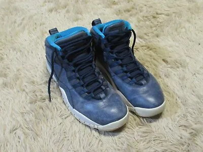 Air Jordan 10 Retro Los Angeles LA Basketball Shoes Blue Size 9.5 310805-404 • $51.75