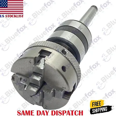 Revolving Center MT 1 Shank M14 X 1+ 4 Jaw Self Centering 50 Mm Lathe Chuck • $79.79