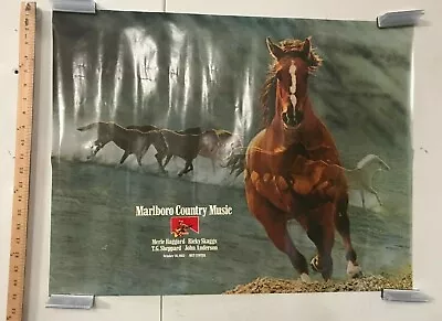 Marlboro Country Music Poster 21x28 Merle Haggard Met Center Bloomington MN NOS • $69.95