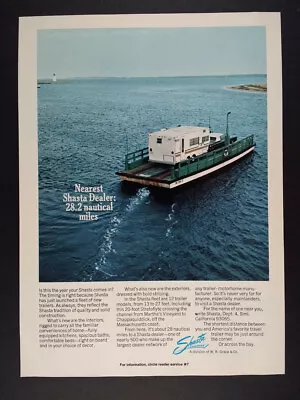 1973 Shasta Stratoflyte Trailer Martha's Vineyard Ferry Vintage Print Ad • $9.99