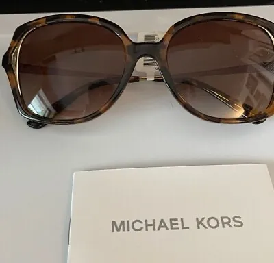 ☘☘ Michael Kors Brown Tortoise Interlaken Oversized Sunglasses 2153U  NEW $130☘☘ • $65.85