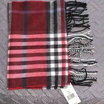 Cejon Scarf Made In Italy Plaid NWT $38 Beautiful And Super Soft • $7.99