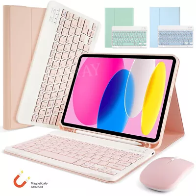 Bluetooth Keyboard Case Mouse For IPad 10th/9/8/7/6/5 Gen Air 5/4th 10.9 Pro 11 • £11.99