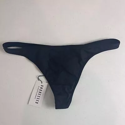 Undressed By Marlies Dekkers Women's Thong Panties Black Criss Cross Size XL  • $20