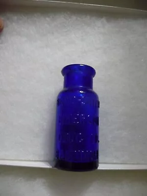 Vintage Bromo-Seltzer Emerson Drug Co. Baltimore Blue Glass Bottle • $5