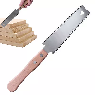 Small Japanese Hand Saw For Fine Cutting Wood Double Edged • £9.39