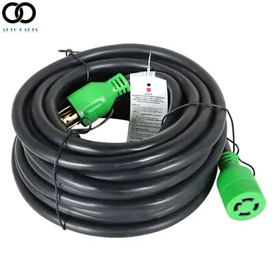 30 Amp 10~100FT Generator RV Extension Power Cord L14-30P/R 4 Prong Twist Lock • $25.99