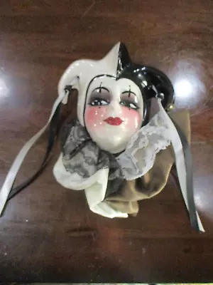 290/1000 Unique Creations Jester Joker Venetian Style Portrait Face Mask Hanging • $25