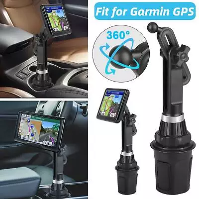 360° Adjustable Gooseneck Car Cup Holder Mount Cradle For Garmin Automotive GPS • $15.48