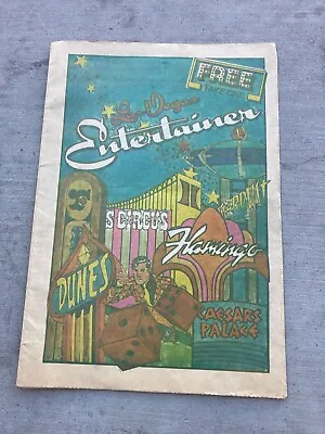 Vintage Las Vegas Entertainer Free Take One Hand Out Flyer Gret Adds In Here • $25