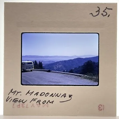 Vtg 70s 35mm Slide View From Mount Madonna Watsonville CA VW Van Bus • $12.85