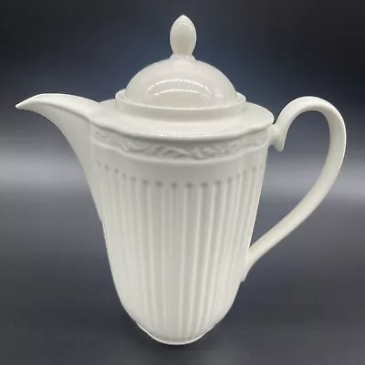 Mikasa Italian Countryside Coffee Pot DD900 Ivory Ribbed 6 Cups • $58.88