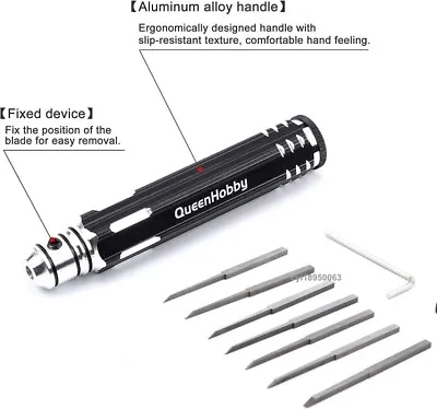 Prime Model Scriber W/ Blade Gundam Resin Carved RC Hobby Cutting Tool 7 Blades • $17.98