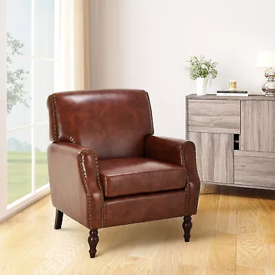 Accent Armchair Single Sofa Upholstered Fabric Arm Chair Living Room Furniture • $179.99