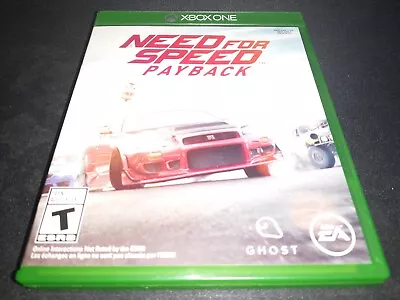 Need For Speed Payback Microsoft Xbox One LN PERFECT CONDITION Disc COMPLETE • $111.90