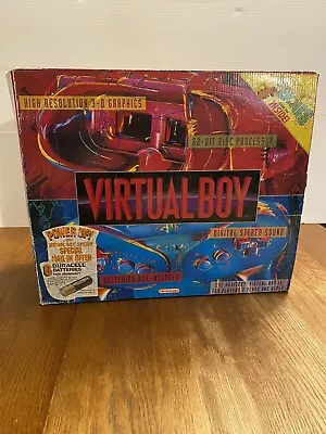 🔥 NINTENDO VIRTUAL BOY Console Open Box But NEVER USED!! Mario Tennis Game 🔥 • $999.99