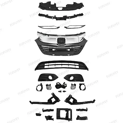 20PC For HR-V 2019-2021 Chrome Grille Molding Fog Light Bumper Headlight Bracket • $144.96