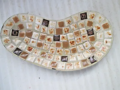 Vintage 60's Mid Century Art Mosaic Geometric Tile Trinket Dish • $8.99