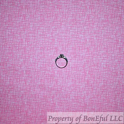 $0.85 • Buy BonEful FABRIC Cotton Quilt Pink White Rose Flower Calico Tiny Fall SALE 1 SCRAP
