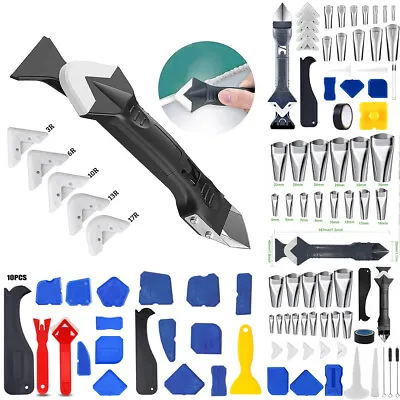 £8.99 • Buy Silicone Sealant Remover Spreader Finish Tool Kit Scraper Caulking Mould Removal