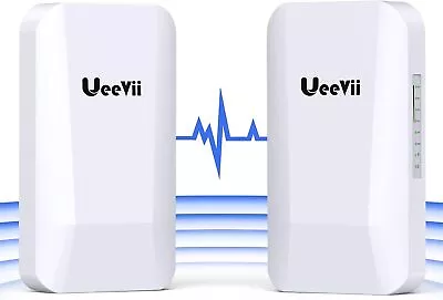 Ueevii 2pack 2.4G Wifi Wireless Bridge Point To Point Outdoor Bridge 1640ft POE • $92.99