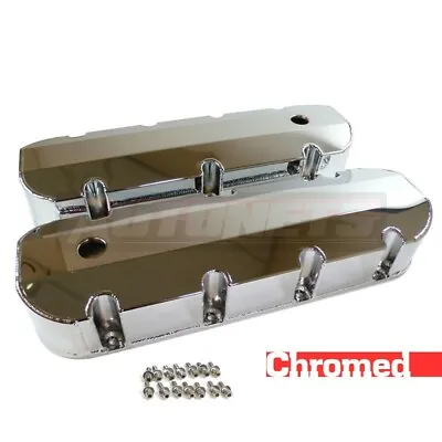 Fabricated Chrome Aluminum Big Block Chevy 396 427 454 502 Valve Cover BBC Tall • $178.96