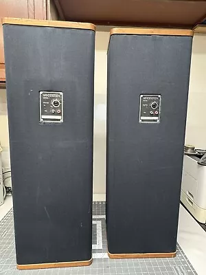 2 X Vandersteen Model 1 Walnut Standing Tower Speakers Near Mint Sounds Great 🔥 • $650