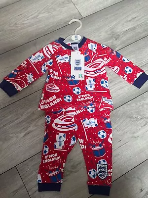 Baby England Pyjamas Set PJs Size 3-6 Months RRP £17.00 • £7.99