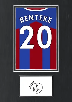 £49.99 • Buy Christian Benteke Signed Autograph A3 Crystal Palace Shirt Poster Display COA