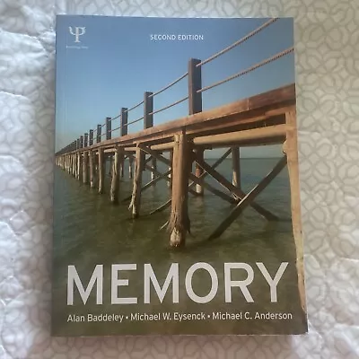 Memory 2nd Edition By Baddeley Etc. Psychology Press Ppaperback • $9.99