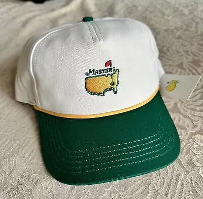 Masters Retro Rope Hat SnapBack Green Yellow New In 2024 Augusta Golf Tournament • $42