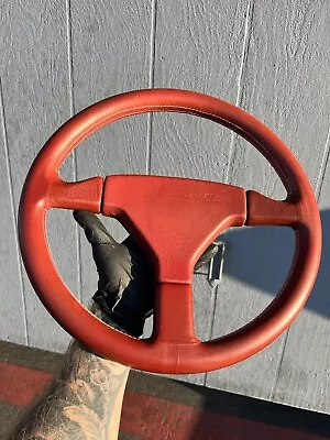 Volvo R-Sport Oxblood Steering Wheel 240 740 940 Rare • $1300